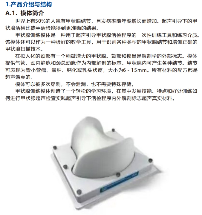 甲状腺超声教学模体